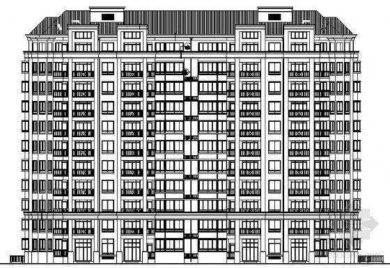 欧式风格十一层住宅资料下载-某十一层住宅楼建筑扩初图