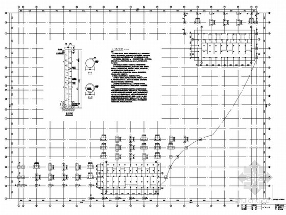 中学地下自行车车库施工图资料下载-[山东]地下单层框架结构车库结构施工图