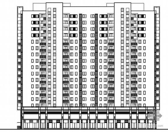 十八层住宅楼建筑设计图资料下载-[郑州市]某十八层住宅楼建筑扩初图