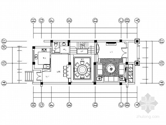 别墅三层cad资料下载-[宁波]简约温馨三层别墅室内设计CAD施工图