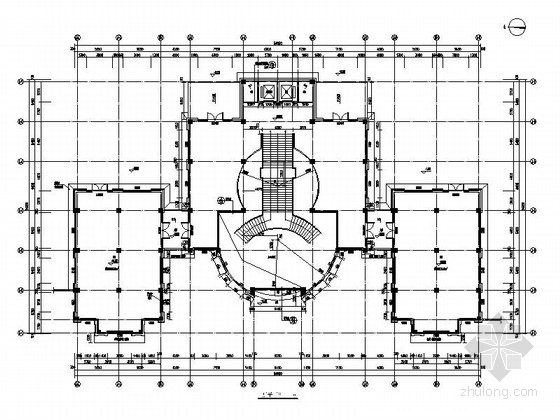 [福建]两层artdeco风格会所建筑施工图-两层artdeco风格会所建筑平面图 