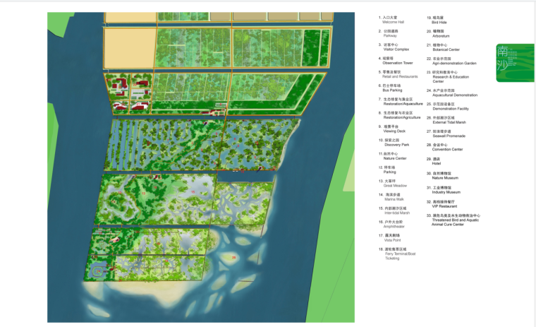 湿地公园模型下载资料下载-[广东]某滨海湿地公园总体概念方案设计文本PDF（96页）
