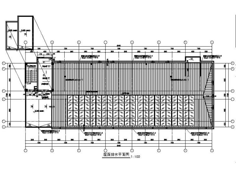 [宁夏]经典学院风格中学宿舍楼建筑施工图-经典学院风格中学宿舍楼平面图