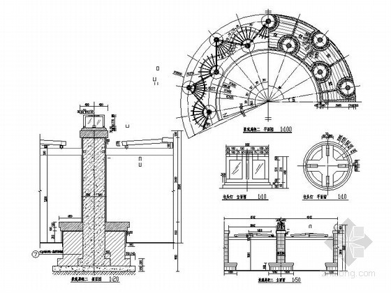 廊架设计详图cad资料下载-景观廊架设计施工图