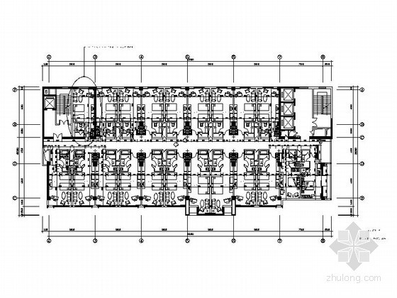 酒店客房cad布置图资料下载-某酒店客房平面图