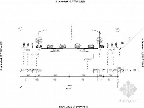18m高路灯设计图资料下载-[山东]市政道路管网工程设计图85张（给水雨污水热力管 路灯绿化）