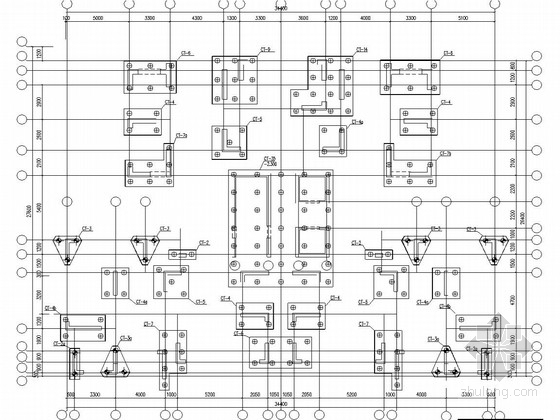 索诺马顶层复式住宅资料下载-17层剪力墙结构顶层复式住宅结构施工图（预应力管桩）