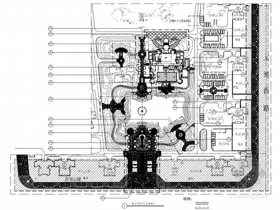 圆形树池广场施工图资料下载-[郑州]高档现代居住区环境景观设计施工图