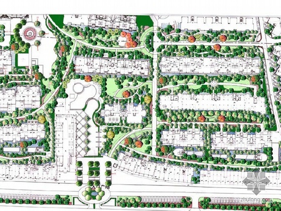 国外大型小区景观设计资料下载-福州小区景观设计扩初