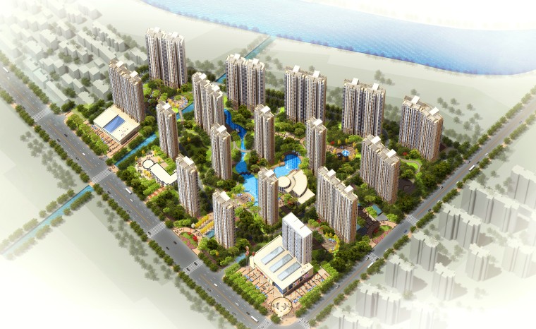 现代风格住宅安置区资料下载-[安徽]高层住宅安置区设计方案文本（JPG）