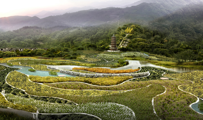 景点步道资料下载-[重庆]生态园区养生度假旅游景观规划设计方案