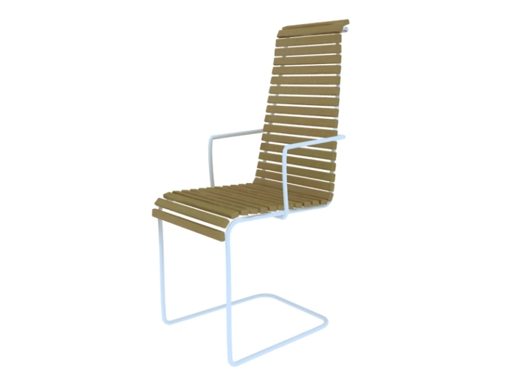 简约椅子模型资料下载-简约椅子3D模型下载