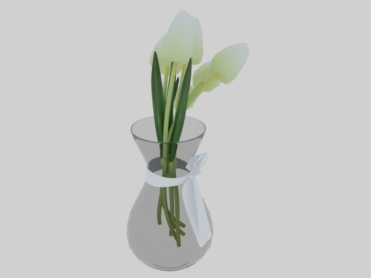 玻璃展示柜3d模型下载资料下载-晶光透亮玻璃瓶3D模型下载