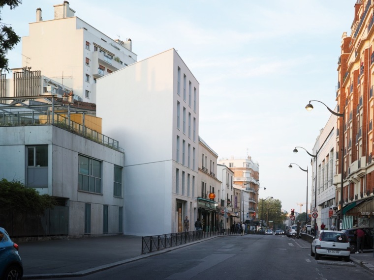 古典公寓楼资料下载-法国贝尔维尔公寓楼