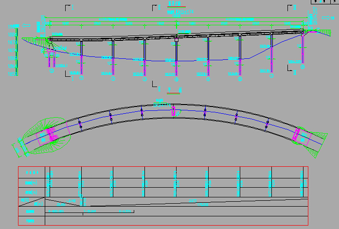 20座后张预应力现浇箱梁匝道互通桥梁设计推荐方案及比较方案图纸（CAD）-匝道推荐桥型布置图