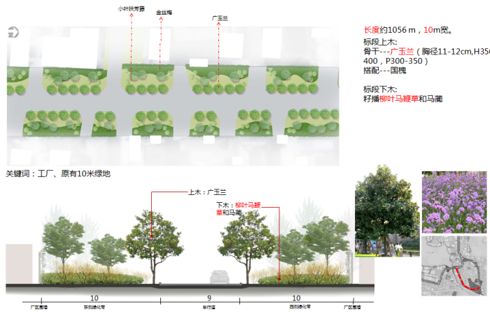 [江苏]花境原野生态道路景观规划设计方案-厂区标段设计