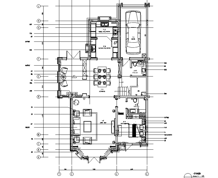 餐桌装修施工图资料下载-[辽宁]夏日里的Tiffany—现代摩登住宅设计施工图及效果图