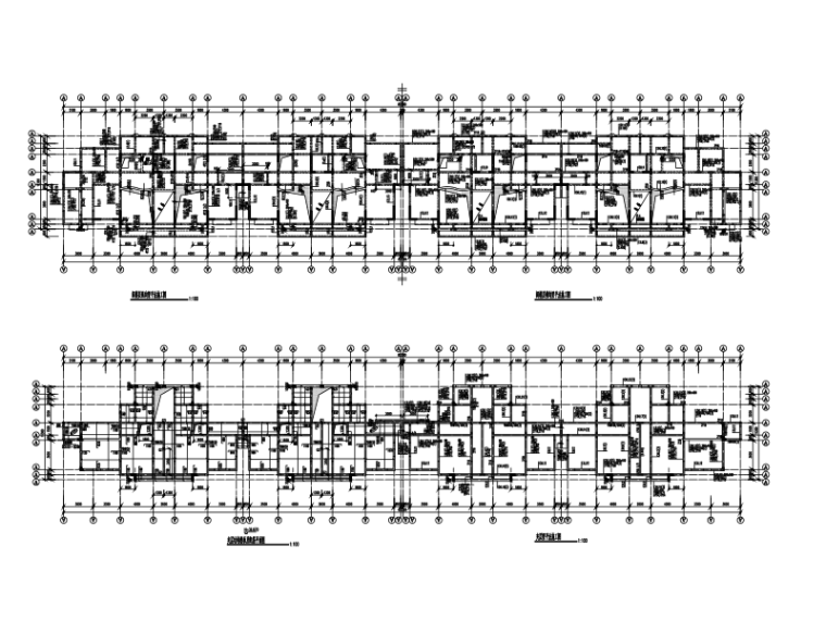 七层商住楼施工图纸资料下载-12层长肢剪力墙商住楼结构施工图（CAD、18张）