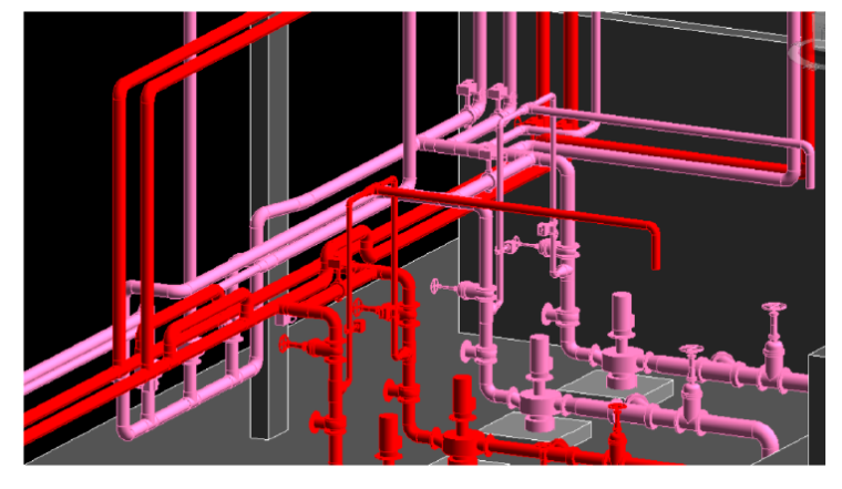 消防泵房通风系统设计资料下载-消防泵房BIM效果图