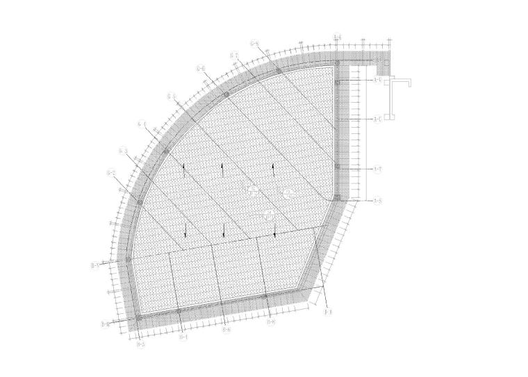 广东利保商贸中心幕墙工程CAD方案图　-屋顶大样图