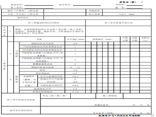 2013质量验收全套表格资料下载-桥梁工程质量验收表格全套