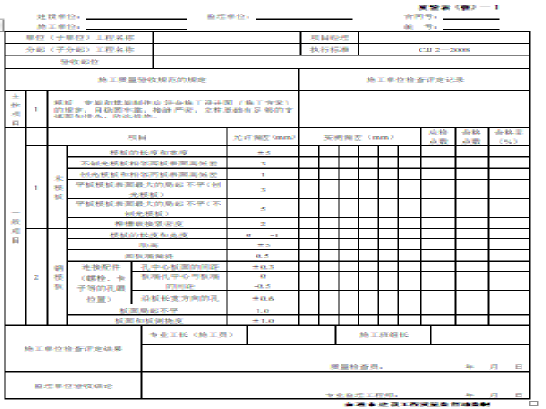 压力管道质量记录表格资料下载-桥梁工程质量验收表格全套