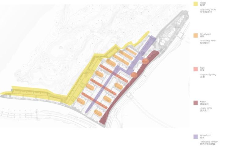 [重庆]知名地产悦湾天琴湾南区景观总体规划概念（雨水花园）-C照明设计
