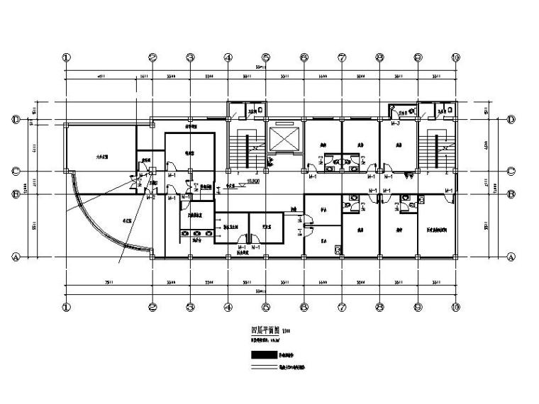 回族建筑CAD资料下载-[宁夏]多层现代风格医院建筑方案图纸