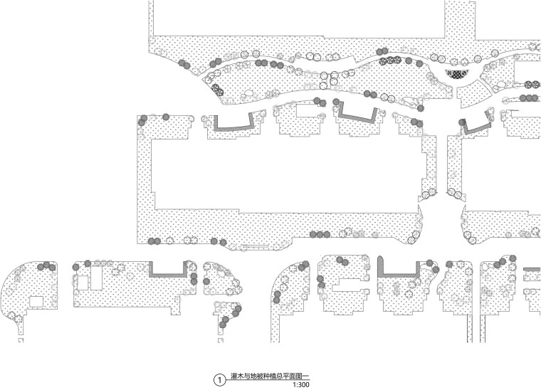 [山东]临沂开元香榭里园林景观全套施工图-开元香榭里-03灌木与地被种植总平面图.jpg