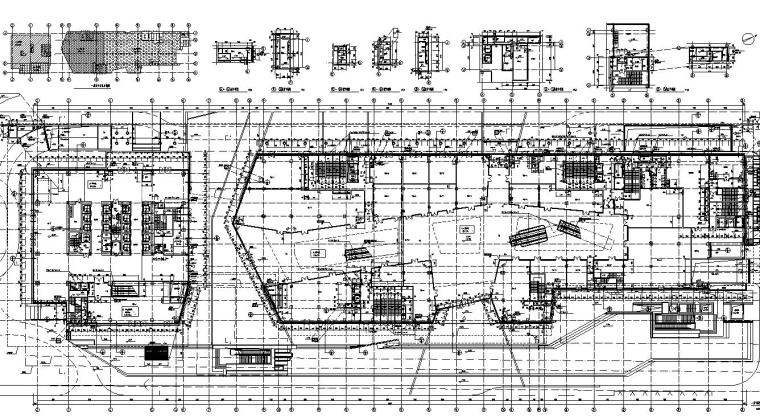 [中国]某城市196米超高层现代风格知名企业办公楼建筑设计CAD施工图纸-平面图