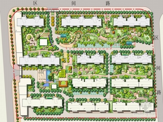 新中式风格住宅区主题资料下载-[安徽]“吉祥”主题现代中式风格居住区景观规划设计方案