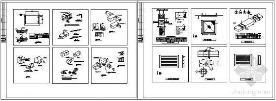 空调风管大样资料下载-风管安装节点大大样图