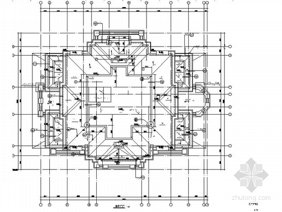 [上海]多层简欧风格高档别墅区规划设计施工图（知名设计院）-多层简欧风格高档别墅区规划平面图