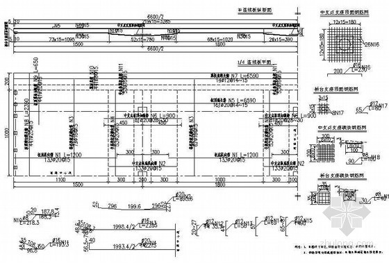 板钢筋节点详图资料下载-预应力混凝土连续板普通钢筋节点详图设计