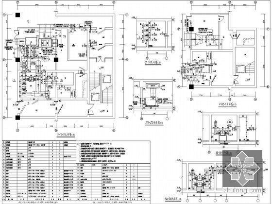 大型人防工程空调通风及防排烟系统设计施工图（节能设计）-排风口大样图(二)
