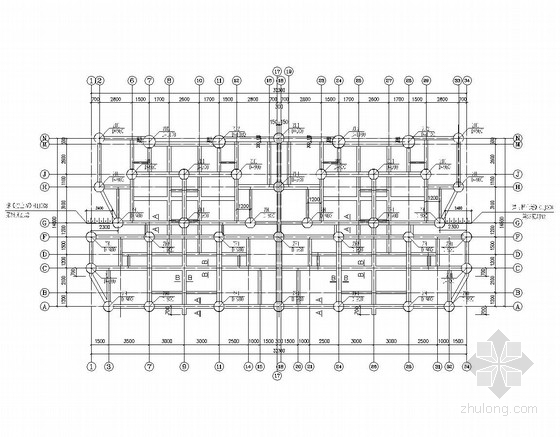 砖混基础施工资料下载-[重庆]六层砖混结构工挖孔桩基础施工图