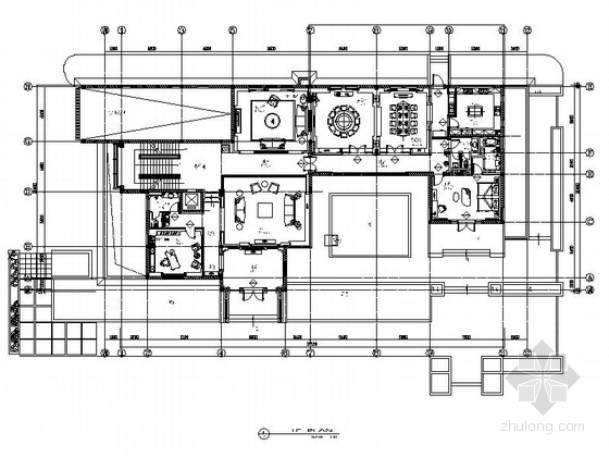 客厅顶的装修效果图资料下载-[江苏]高贵别致优雅的别墅室内施工图（含效果图）