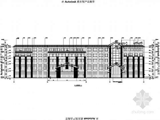 建筑施工图设计超市资料下载-[超市]包头五层框架结构施工图（含建筑图、楼梯计算书）