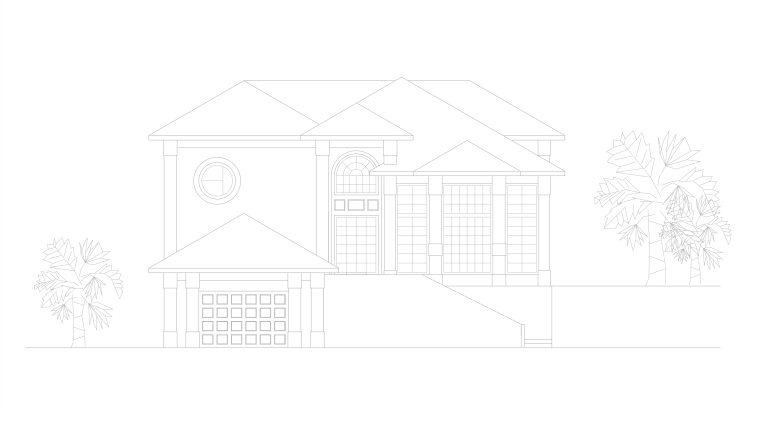 建筑CAD室内平面资料下载-100例室内平面别墅（含立剖面图）
