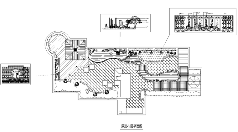 36套屋顶花园景观CAD平面图（各类型的屋顶花园）21-30-4_看图王