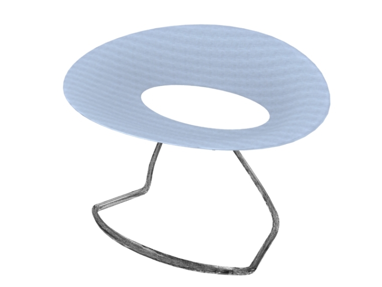 休闲桌椅模型su资料下载-时尚休闲椅3D模型下载