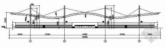 天桥桥面结构图纸资料下载-某膜结构图纸