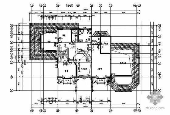 [杭州]玫瑰园某二层别墅建筑施工图-3
