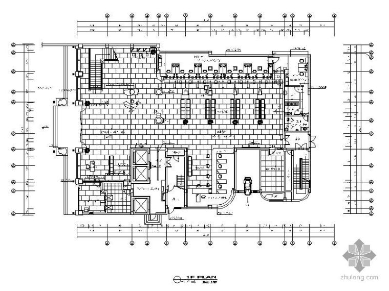 室内装饰别墅水电施工图资料下载-[上饶]某银行室内装饰施工图