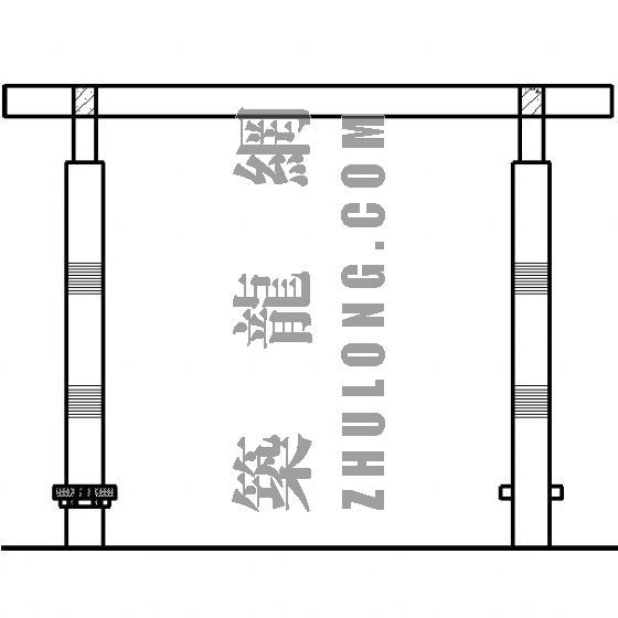 仿木结构建筑资料下载-某集团新世纪小区休闲广场仿木构架详图