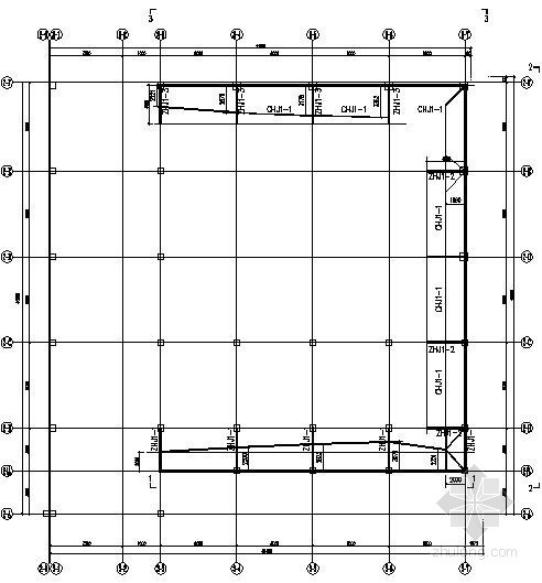 电缆桁架结构施工图资料下载-会议中心钢桁架结构施工图