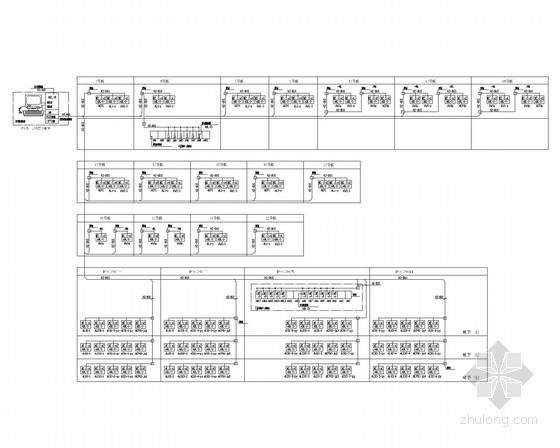 [四川]高层商住楼强弱电施工图40张-电气火灾监控系统图 