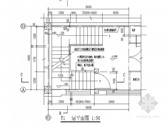 [吉林]3层住宅沿街商业建筑施工图（2015年图纸 甲级设计院）-3层住宅沿街商业建筑局部详图