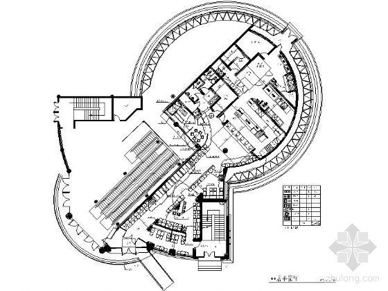 大型建筑餐厅平面设计图资料下载-[天津]某肯德基餐厅平面设计图