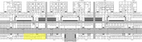 [河南]现代风格三级甲等综合医院设计方案文本（PPT制作优秀 含语音播放）-现代风格三级甲等综合医院设计平面图